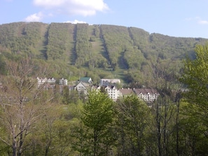 View of ski area and Bentley Brook