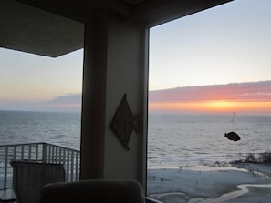 Your gorgeous Gulf/sunset view from INSIDE 1003B!