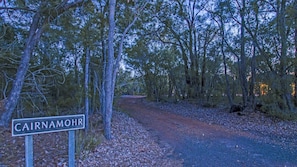 Entrance at the road