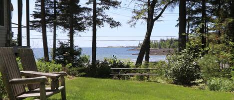 View from side lawn in front of the bunkhouse