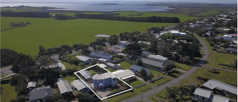 Aerial View of House looking towards Swan Bay and Churchill Island