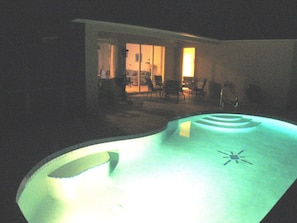 Pool after dark