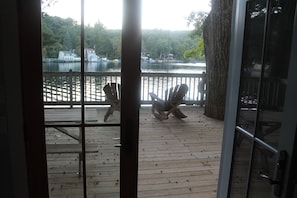 Deck is off living room