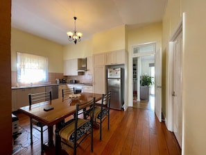 Fully equipped eat in kitchen