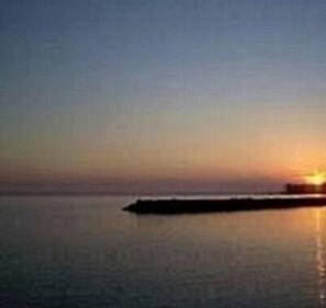 Sunset viewed from the cottage.