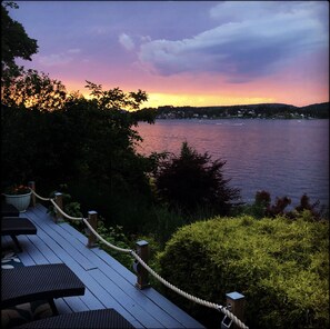 Sunset on the lake. 