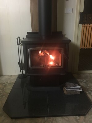 new wood fire