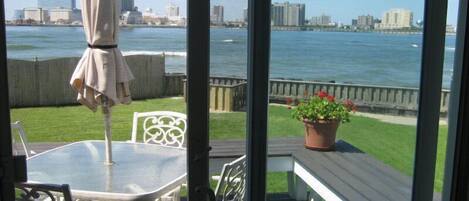 View of the of the ocean/inlet and Atlantic City from the master bedroom