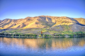 The Lodge sits at the base of part of the Continental divide mountain range.