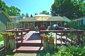  Perfect area for eating and grilling or perhaps sunbathing or reading a book.