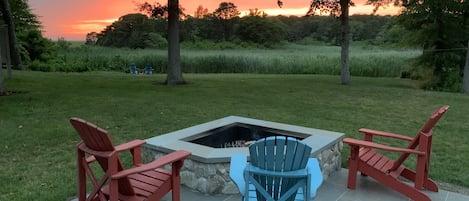 Gather around the fire pit and enjoy the breathtaking view.  