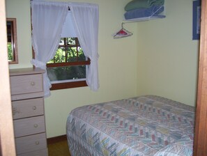 Both bedrooms have double beds.