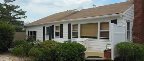 Front view of the cottage