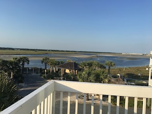 Tubbs Inlet Intercoastal view from private front bedroom deck