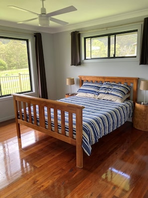 Master bedroom with queen bed