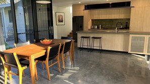 Dining and kitchen