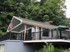 Huge wrap around deck for life outside