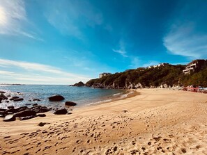 Playa Arrocito is only a 5-minute walk from the condo, perfect for snorkeling.