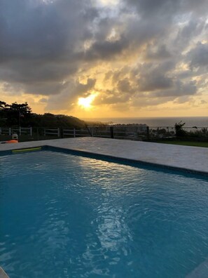 Enjoy the beautiful Sunset from the pool deck.