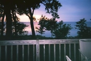 Back Deck view of Lake & Sunset