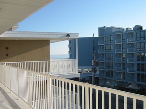 View of Ocean from our Condo & Syracuse pool below