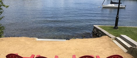 Looking out from beach