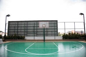 Basketball court.