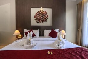 Bedroom with romantic setup