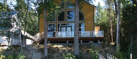 view from the dock, the house is now painted dark brown. Taken in Oct. 2013