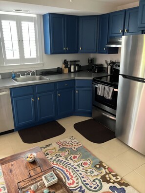 Well-appointed kitchen.