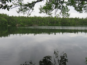The view from the dock out into True Cove, Squam Lake