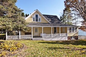 West Side Covered Porch with Swing