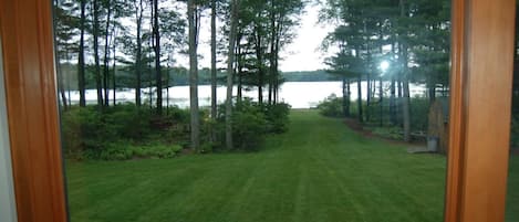 View of lawn and Lake from Large Anderson Windows