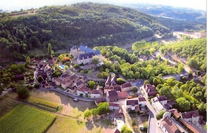 View on Berbiguières from the sky