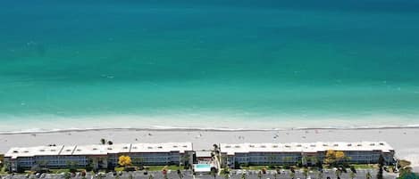 Aerial view of Fisherman's Cove at Turtle Beach on Siesta Key