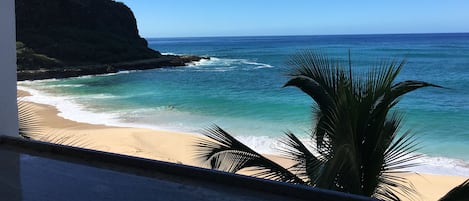 Vue sur la plage ou l’océan