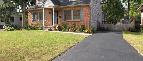 Newly renovated home with all hardwood flooring and large fenced in yard