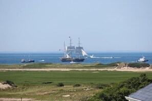 View across the moors towards Boys Beach (Herring Cove)