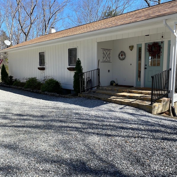 Front of the cottage