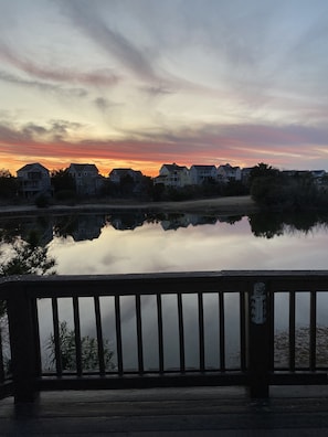 Sunset from the deck