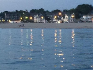 Our beach and house from lighthouse.