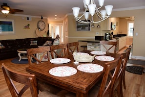 Dining, living and Kitchen areas
