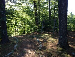 short path to lake front