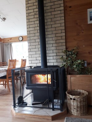 Fireplace in the sitting room