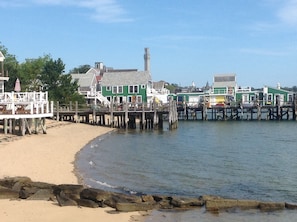 Beach at Captain Jack's Wharf, just 50 yards away