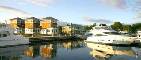 Marina Cottages from the harbor