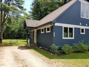 Entry and driveway