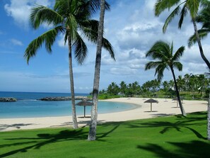 This is your own personal (uncrowded) lagoon beach