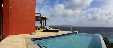 Sea views from the pool!