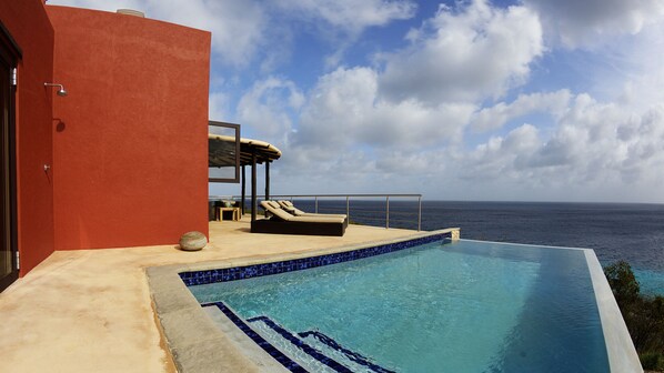 Sea views from the pool!